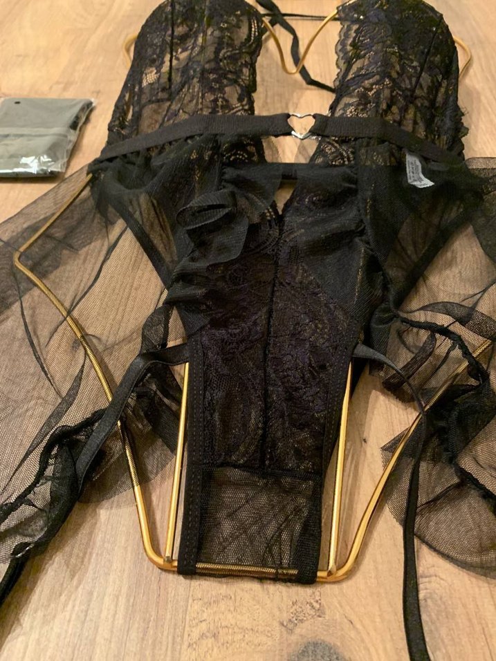 Siyah Dantel fantazi gecelik - Görsel 2