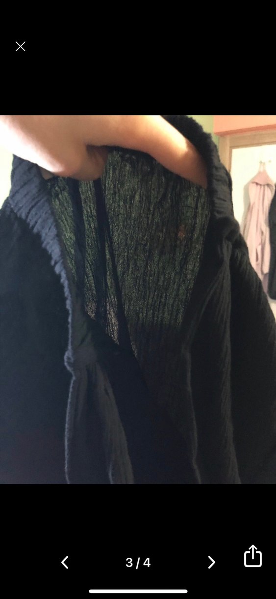 Drapeli Siyah Uzun bikini ustu - Görsel 3