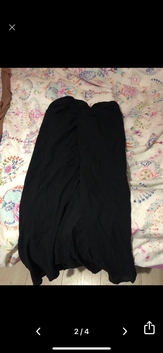 Drapeli Siyah Uzun bikini ustu - Görsel 2