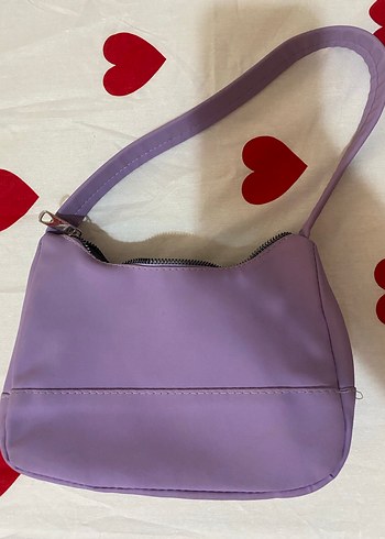 Lila Minimalist Kadın Omuz Çantası - Görsel 2