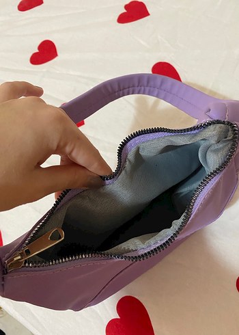 Lila Minimalist Kadın Omuz Çantası - Görsel 3