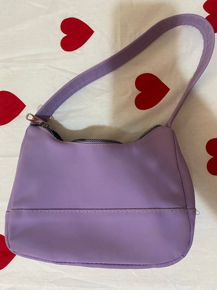 Lila Minimalist Kadın Omuz Çantası - Görsel 2