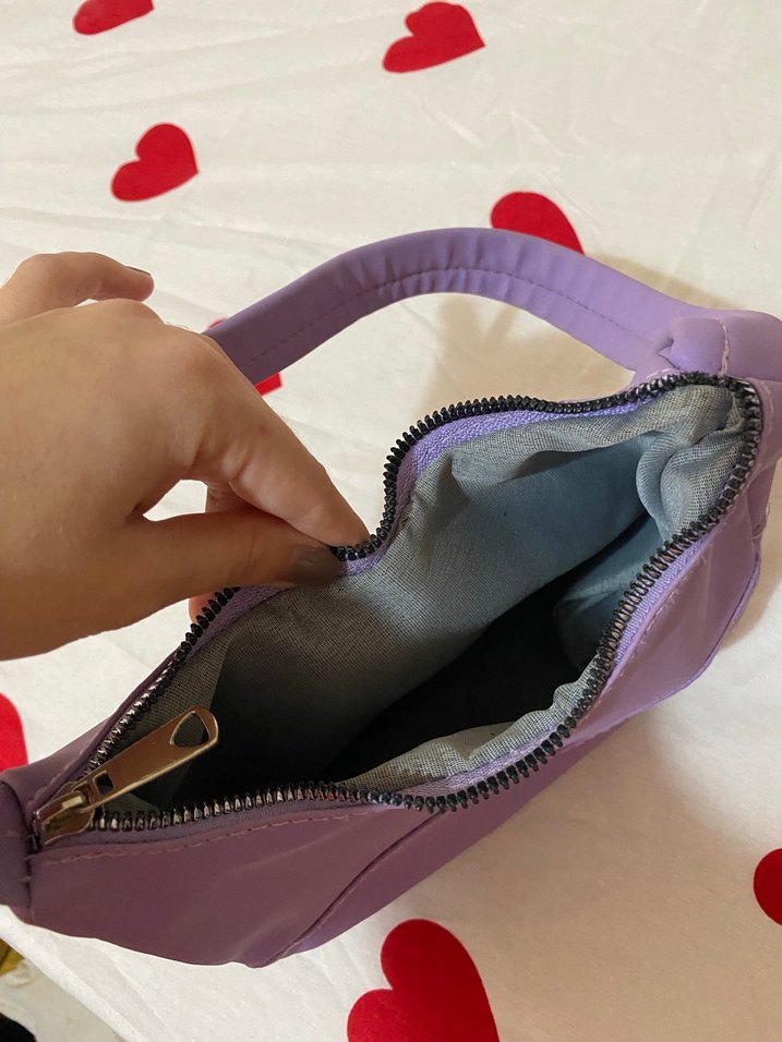 Lila Minimalist Kadın Omuz Çantası - Görsel 3