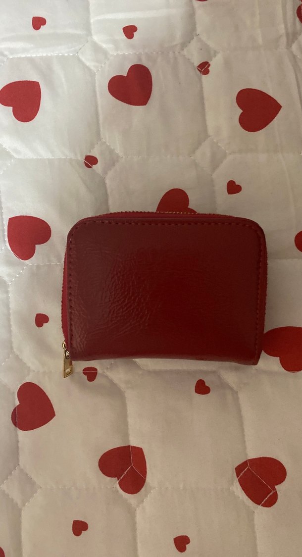 Kırmızı Deri Kadın Cüzdanı Fermuarlı - Görsel 3