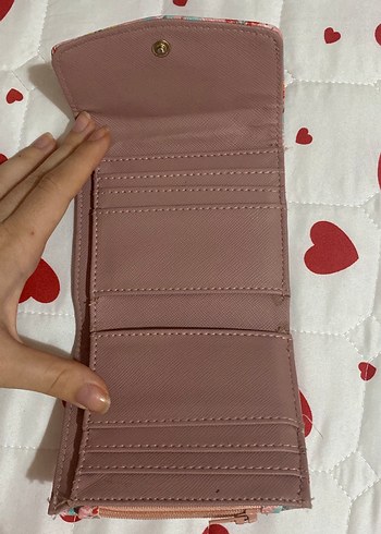 Bohem Desenli Pembe Kadın Cüzdan - Görsel 2