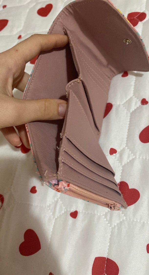 Bohem Desenli Pembe Kadın Cüzdan - Görsel 3