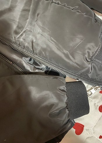 Siyah Fermuarlı Kadın Ceket - Görsel 4