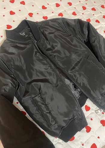 Siyah Fermuarlı Kadın Ceket - Görsel 2