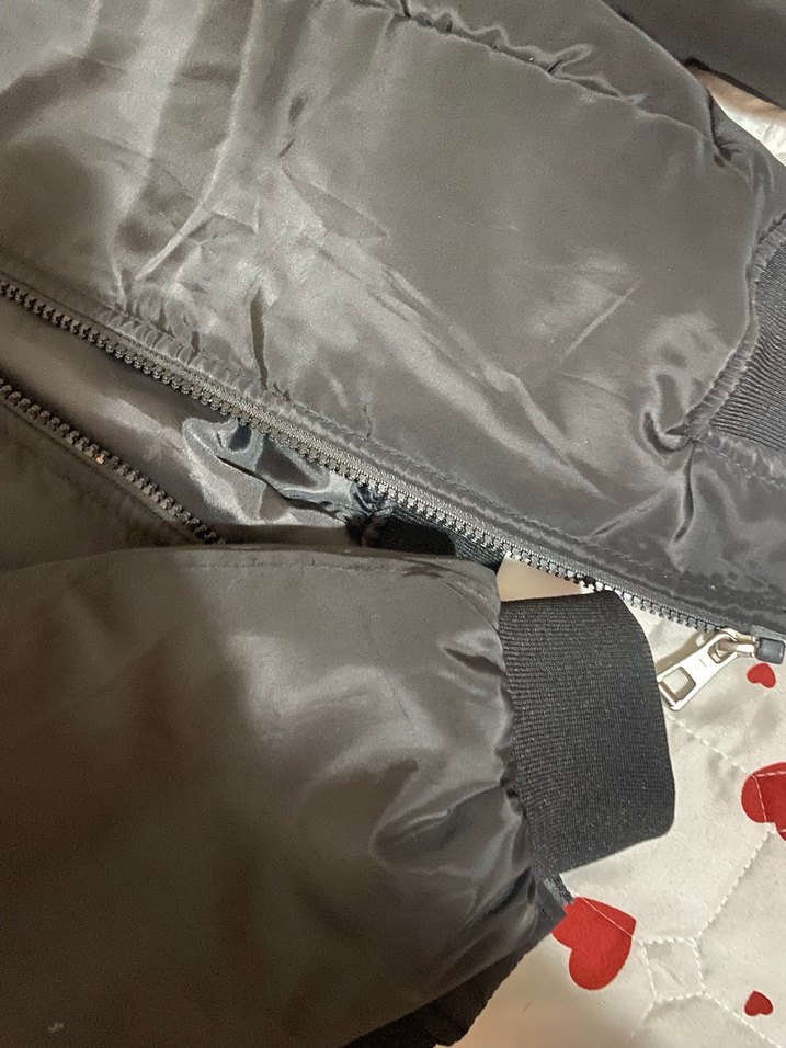 Siyah Fermuarlı Kadın Ceket - Görsel 4