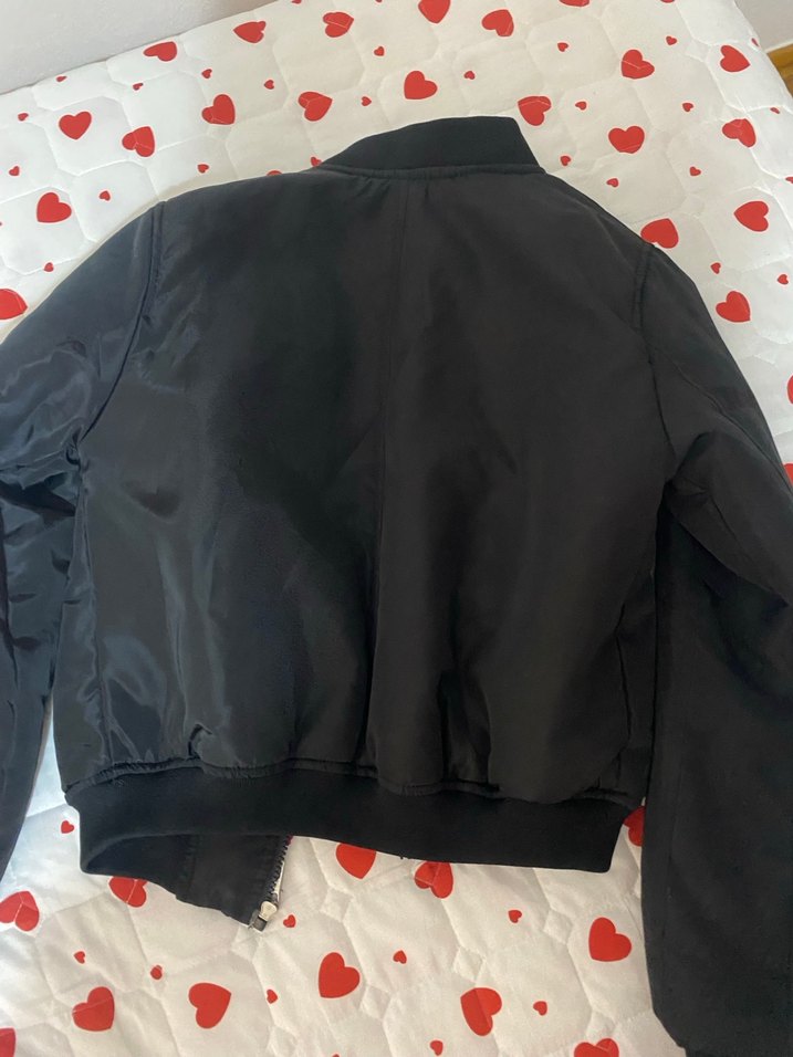 Siyah Fermuarlı Kadın Ceket - Görsel 5