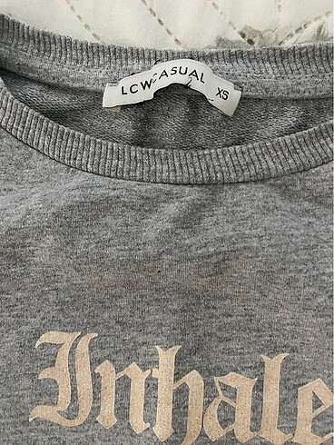 xs Beden gri Renk LCW sweatshirt
