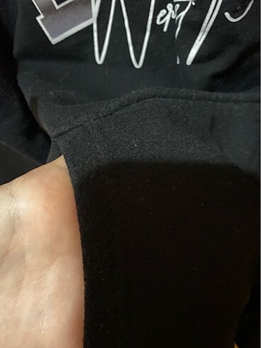 s Beden Siyah kapişonlu sweatshirt