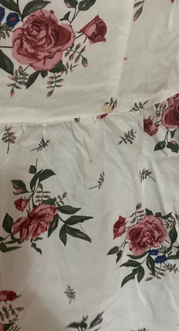 Çiçek Desenli Straplez Midi Bohem Elbise - Görsel 3