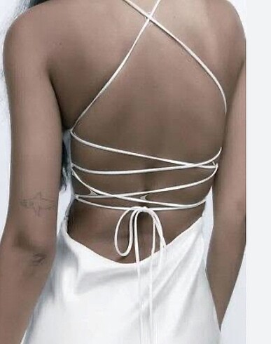 Zara Zara saten elbise