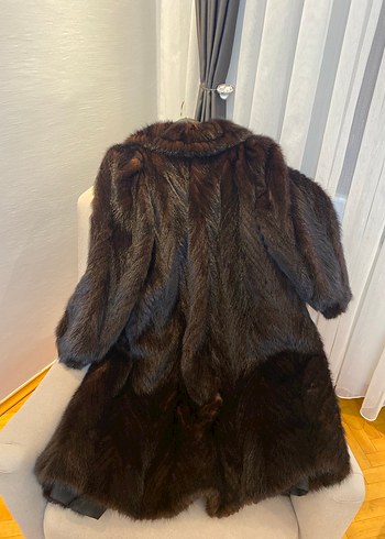 Uzun Kahverengi  Kadın Kürk Kaban ( açıklamayı okuyun ) - Görsel 5