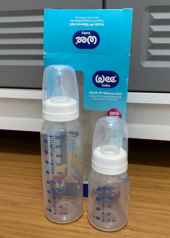 Wee Baby 0-6 Ay Mavi Biberon Seti - Görsel 3