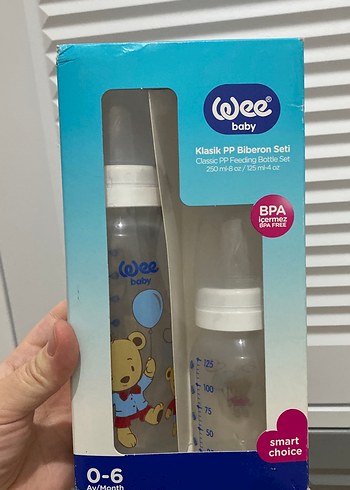 Wee Baby 0-6 Ay Mavi Biberon Seti - Görsel 2