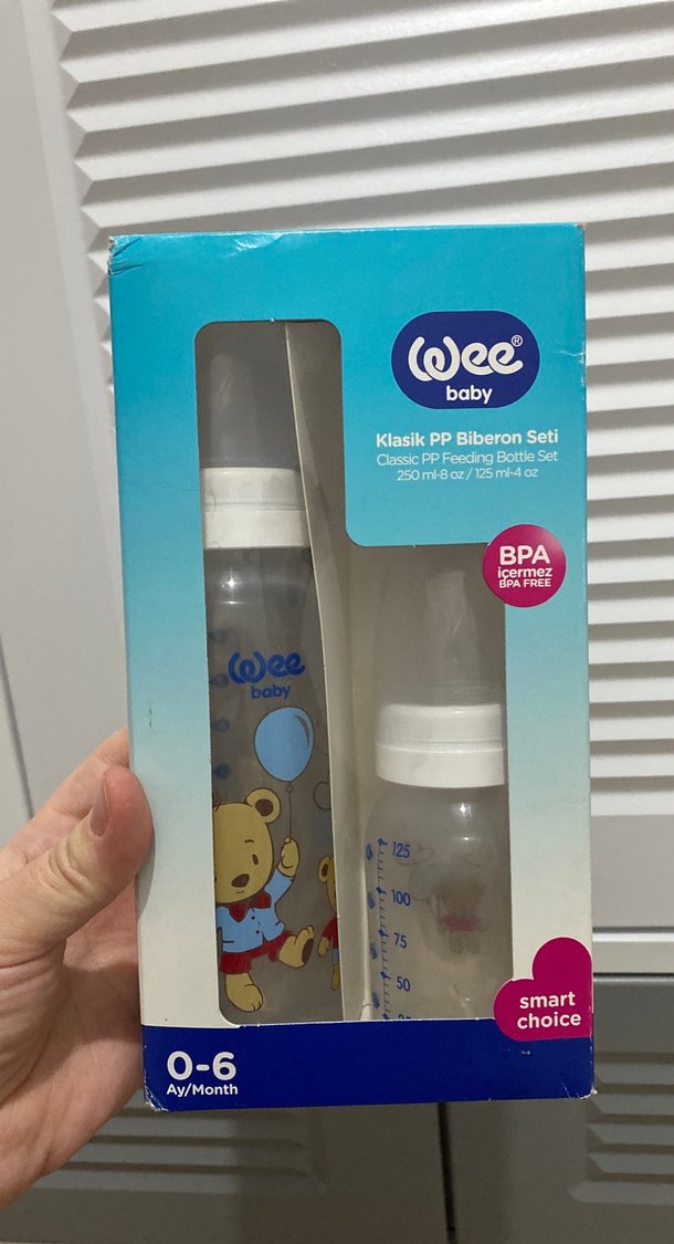 Wee Baby 0-6 Ay Mavi Biberon Seti - Görsel 2