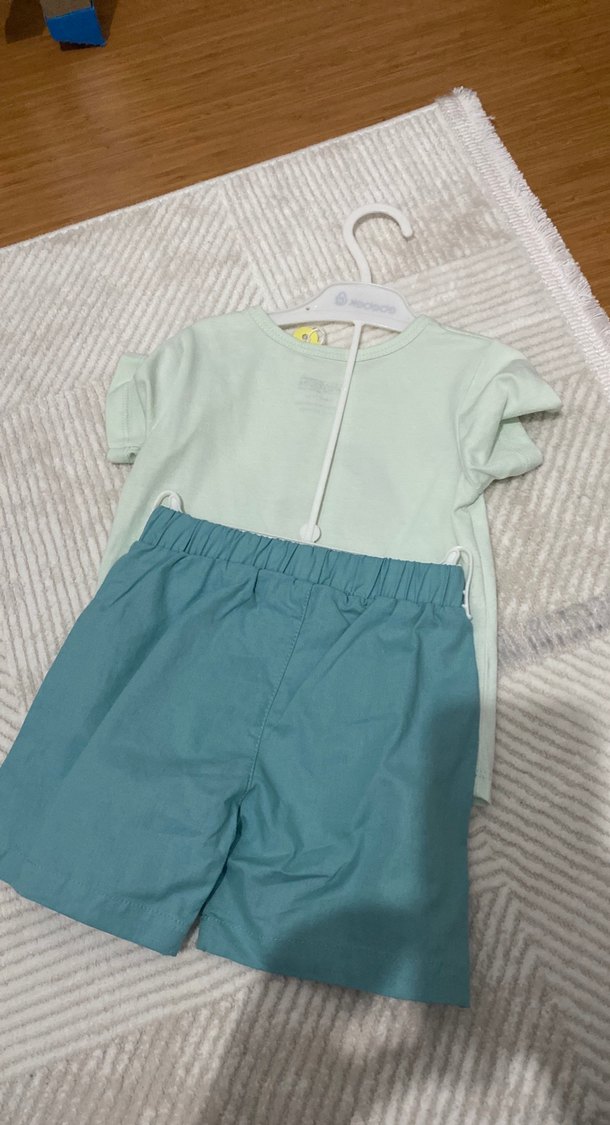 Bebek Erkek Yeşil Kısa Kollu Takım - Görsel 2