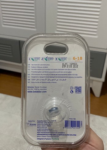 Bébédor Silikon Desenli Emzik 6-18 Ay Mavi - Görsel 2