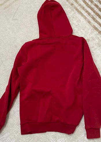 Koton Kapüşonlu Kırmızı Erkek Sweatshirt - Görsel 3