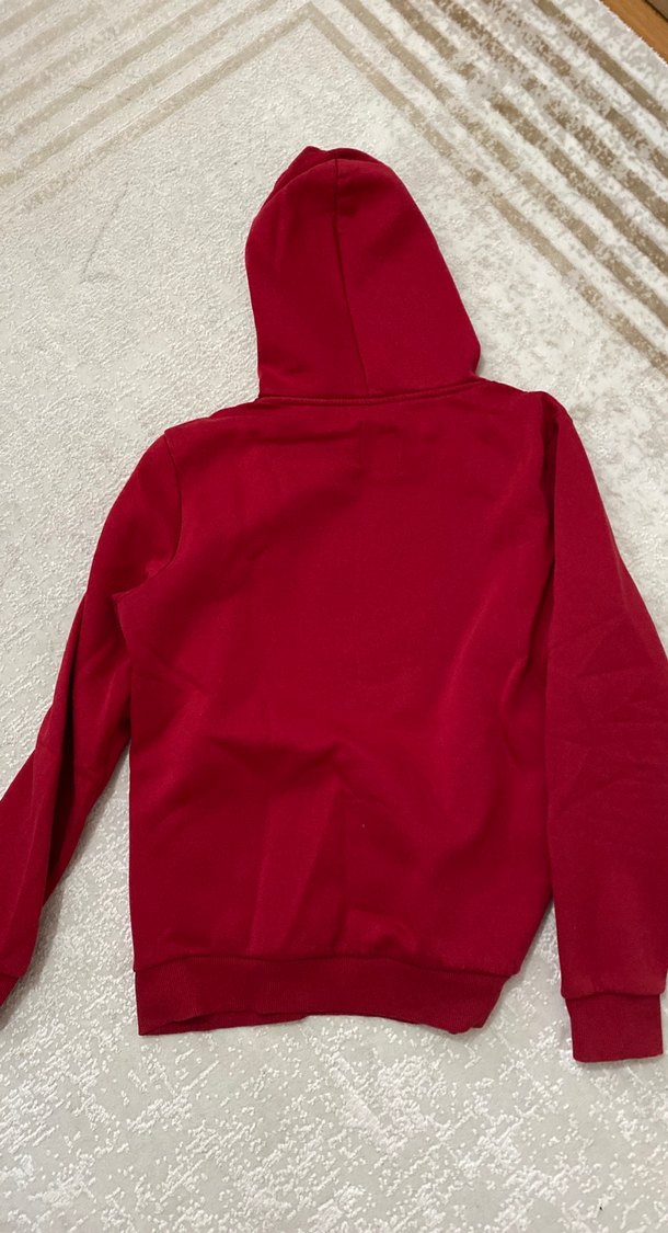 Koton Kapüşonlu Kırmızı Erkek Sweatshirt - Görsel 3