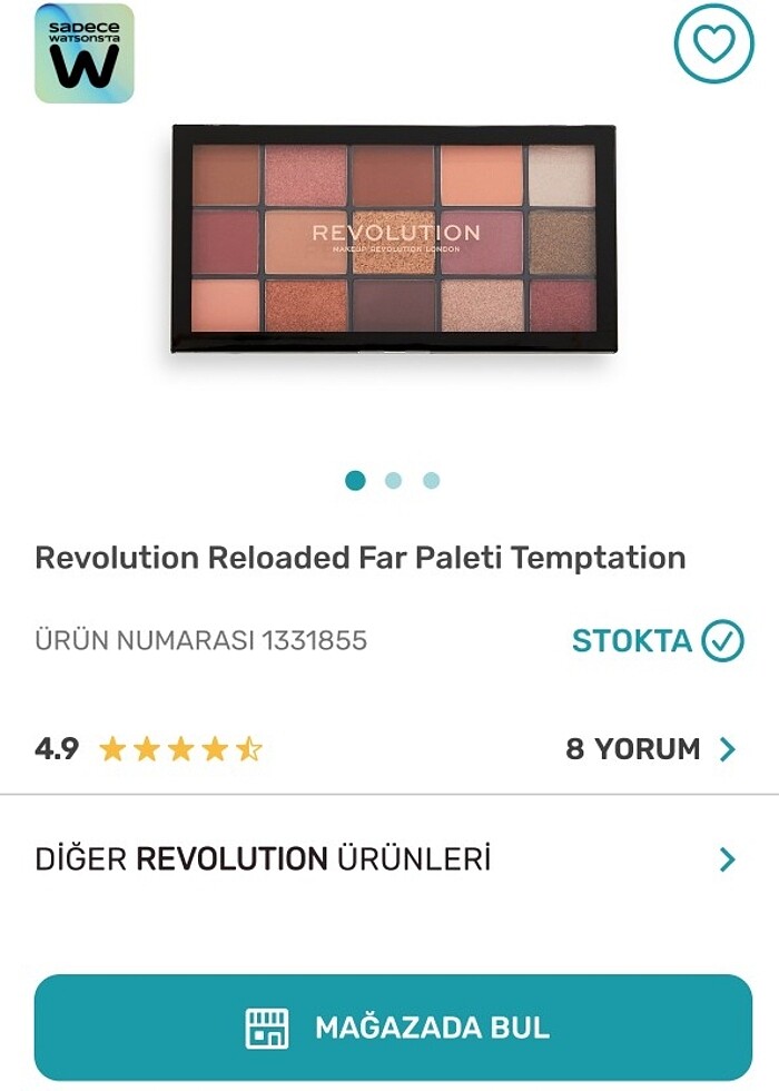 Revolution reloaded temptation far paleti  - Görsel 3