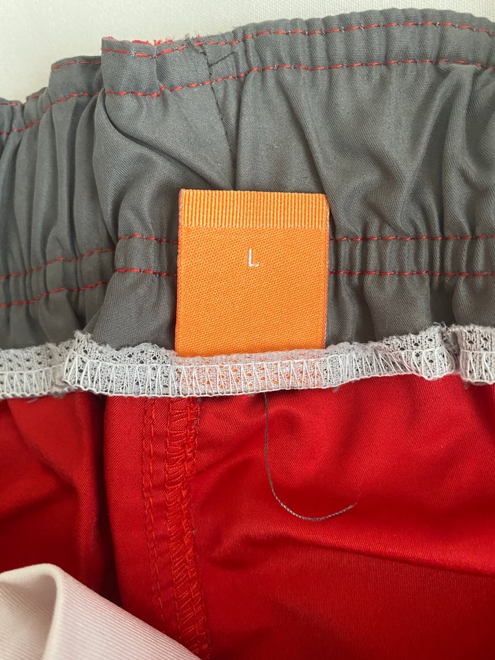 Desenli Kırmızı Erkek Mayo - Görsel 5