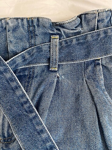 Yargıcı Yargıcı kuşaklı denim şort