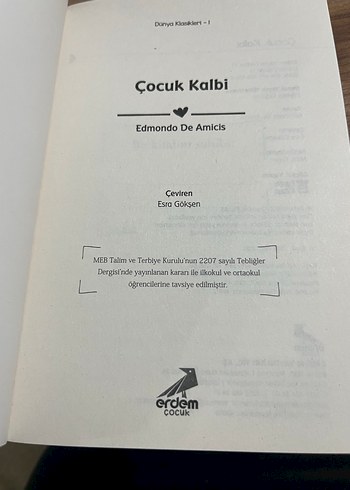 Çocuk Kalbi - Edmondo De Amicis - Görsel 2