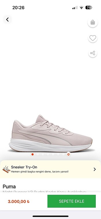 39 Beden Puma spor ayakkabı