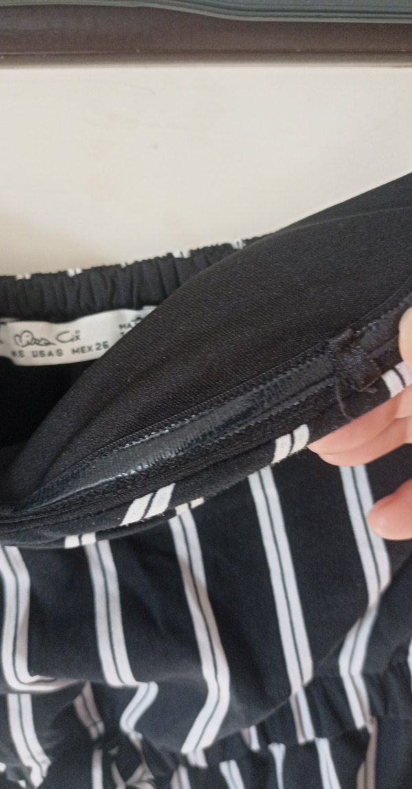 Kadın Siyah Çizgili Askılı Midi Tulum - Görsel 4