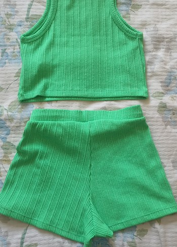 LTB Kadın Fitilli Mini Şort Yeşil