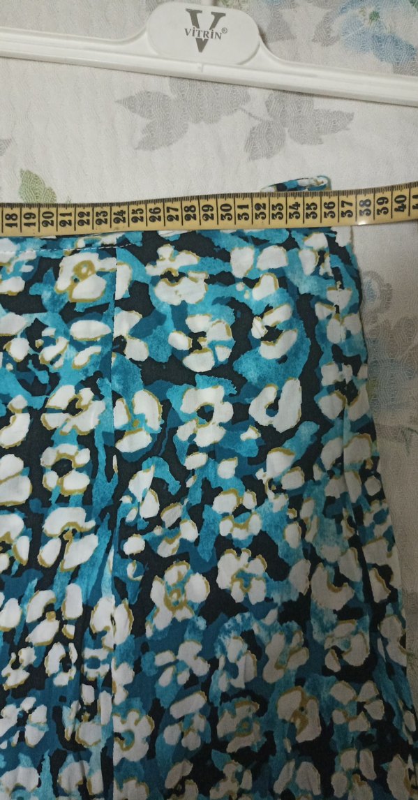 Mavi Pileli Mini Etek - Görsel 4