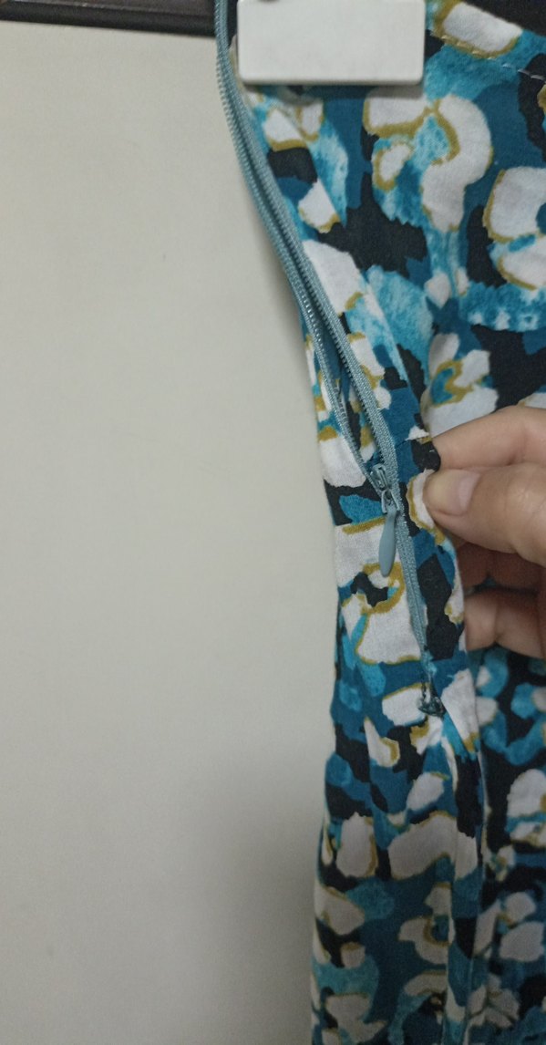 Mavi Pileli Mini Etek - Görsel 3