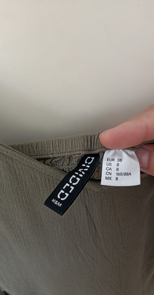 yeşil Keten Midi Askılı Elbise - Görsel 3