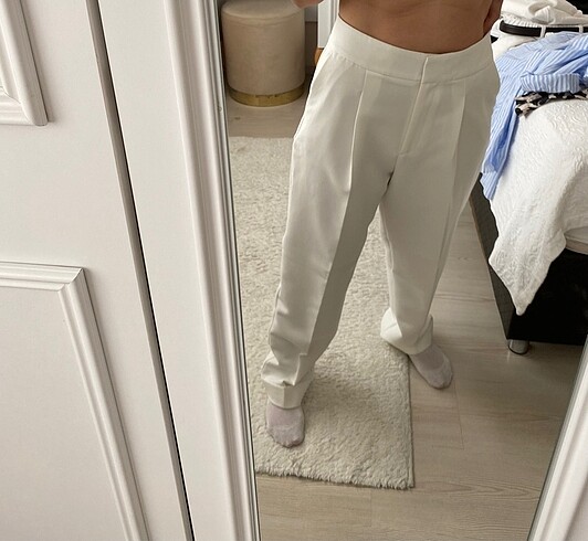 Zara Zara kıvrık paça carrot fit pantolon
