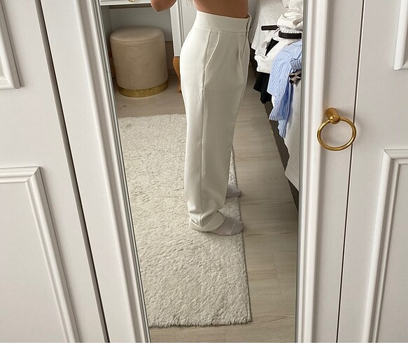 m Beden Zara kıvrık paça carrot fit pantolon