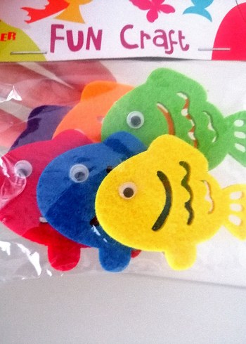 Renkli Keçe Balık Figürlü Sticker Seti - Görsel 4