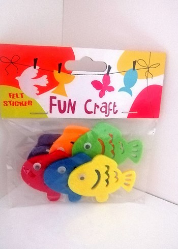 Renkli Keçe Balık Figürlü Sticker Seti - Görsel 2