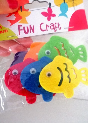 Renkli Keçe Balık Figürlü Sticker Seti - Görsel 3