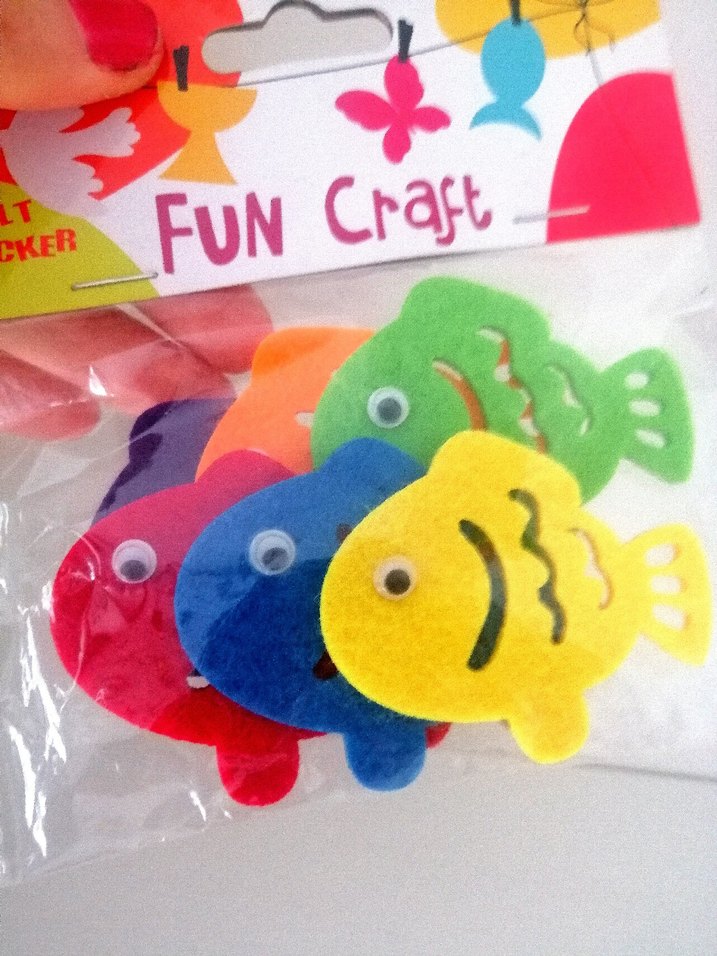 Renkli Keçe Balık Figürlü Sticker Seti - Görsel 3