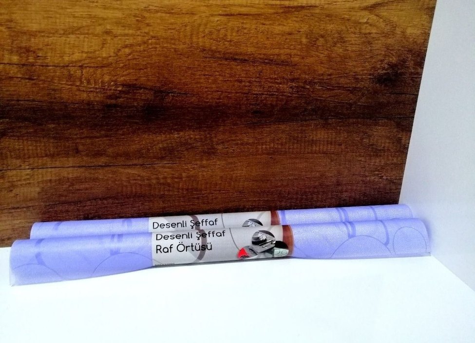 Mor Şeffaf Dolap İçi Raf Örtüsü - Görsel 2