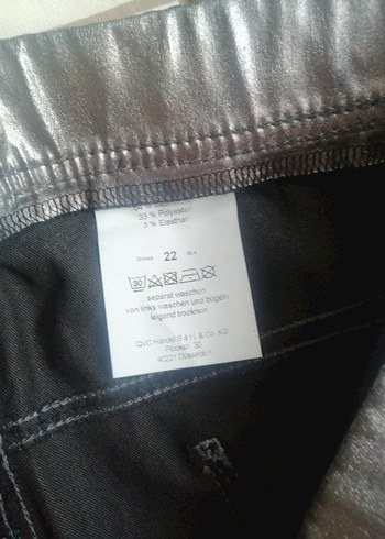 Gri Metalik Kadın Skinny Pantolon - Görsel 7