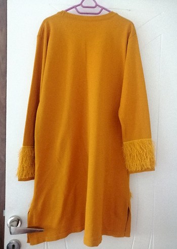 Püskül Detaylı Kadın Triko Tunik - Görsel 4