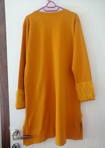 Püskül Detaylı Kadın Triko Tunik - Görsel 13