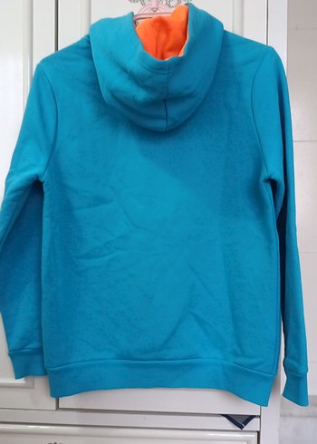 Erkek Çocuk Mavi Kapüşonlu Sweatshirt - Görsel 6