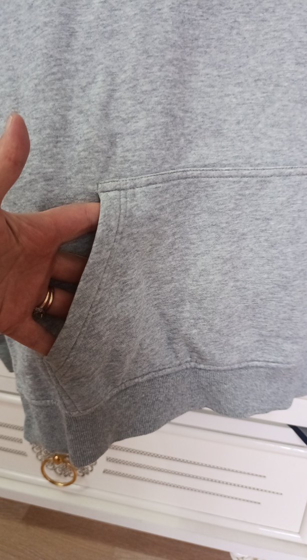 Gri Erkek Çocuk Kapüşonlu Sweatshirt - Görsel 2
