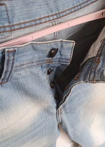 Mavi Loose Fit Kısa Boy Denim Pantolon - Görsel 2