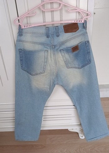 Mavi Loose Fit Kısa Boy Denim Pantolon - Görsel 5